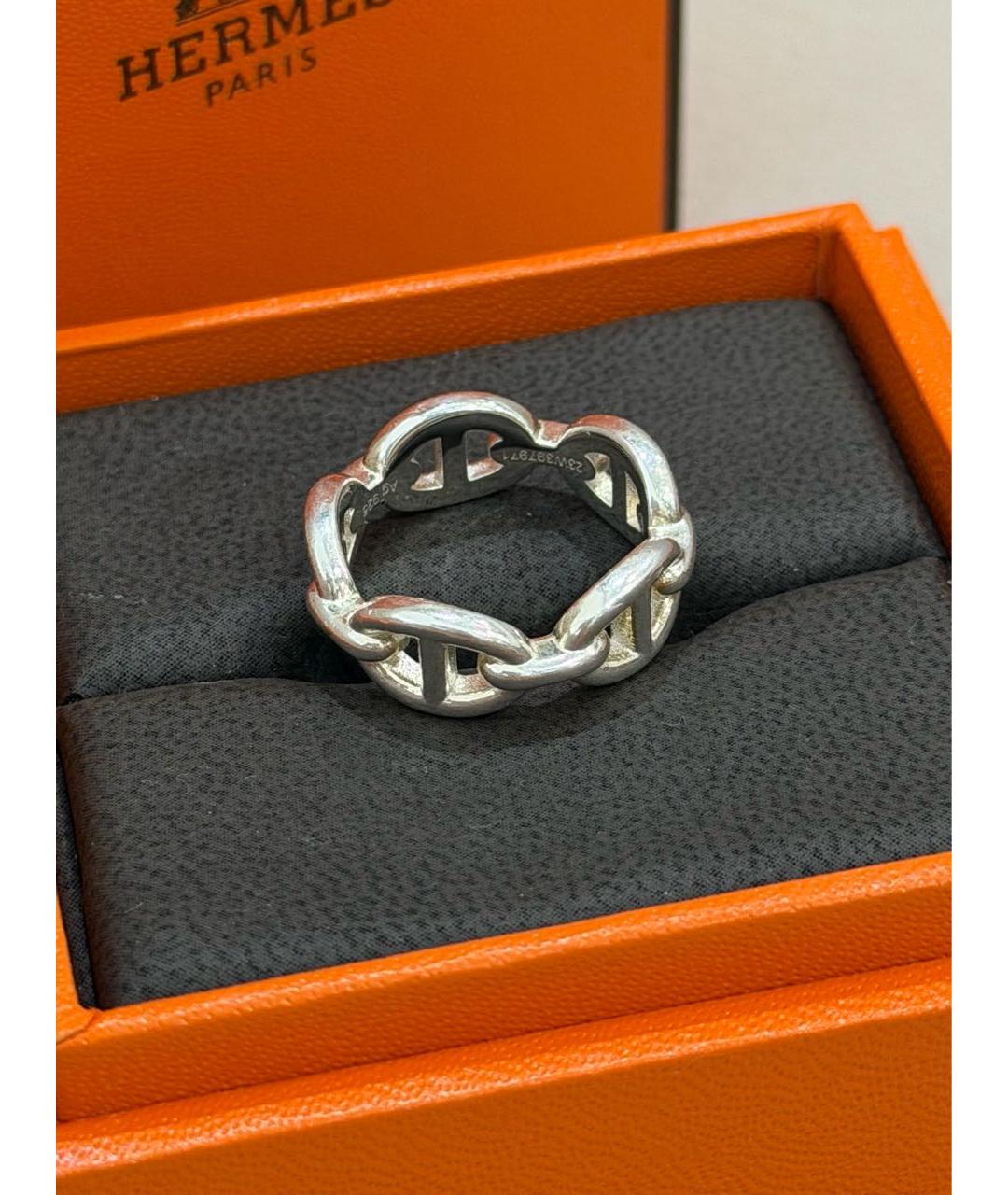 HERMES Серебряное серебряное кольцо, фото 4