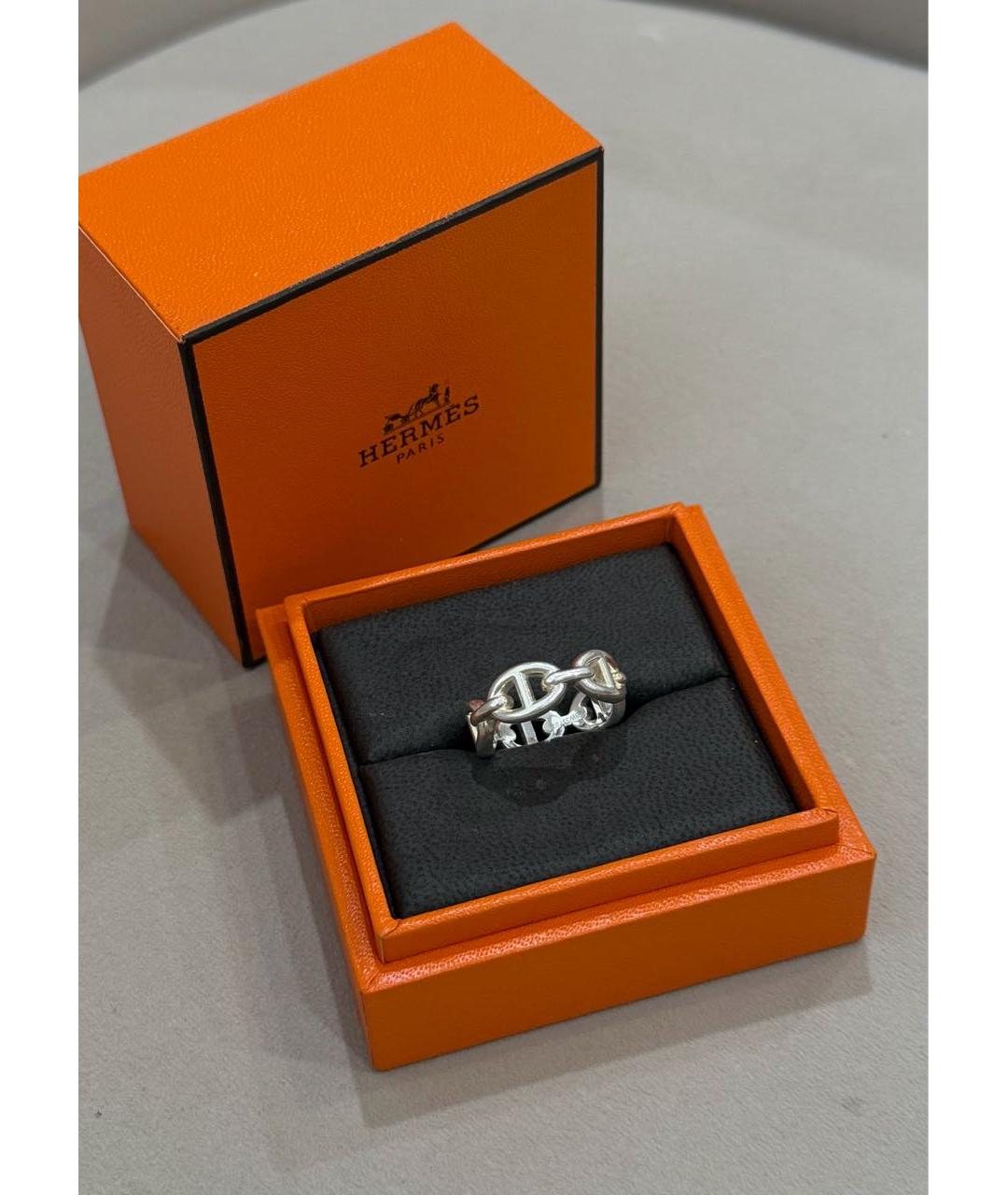 HERMES Серебряное серебряное кольцо, фото 2