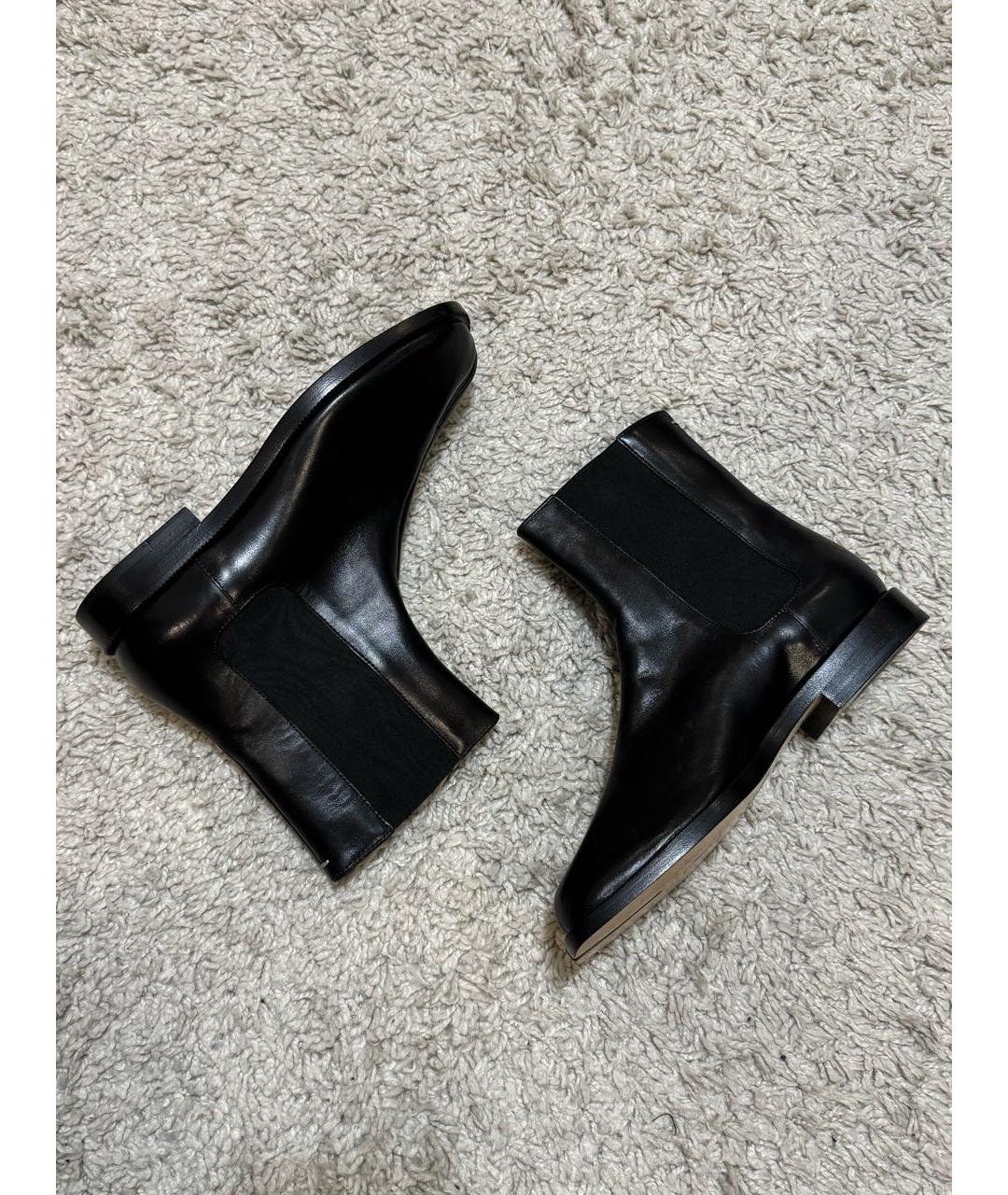 MAISON MARGIELA Черные кожаные ботинки, фото 7