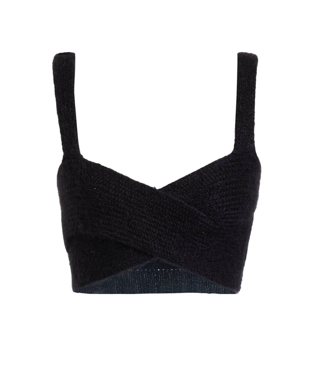 CELINE Черная шерстяная майка, фото 4