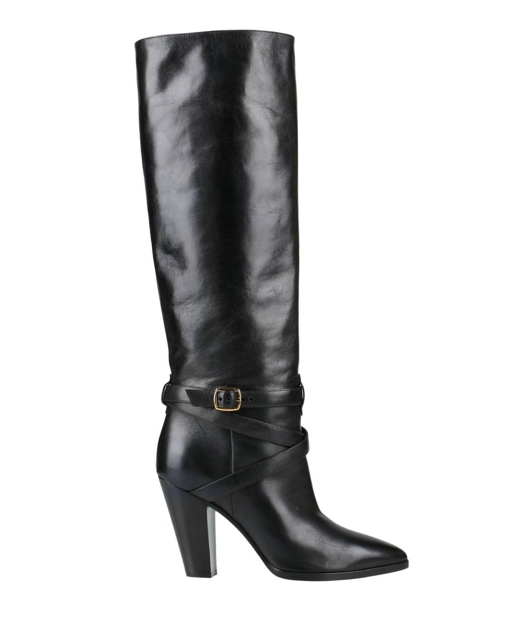 CELINE Черные кожаные сапоги, фото 1
