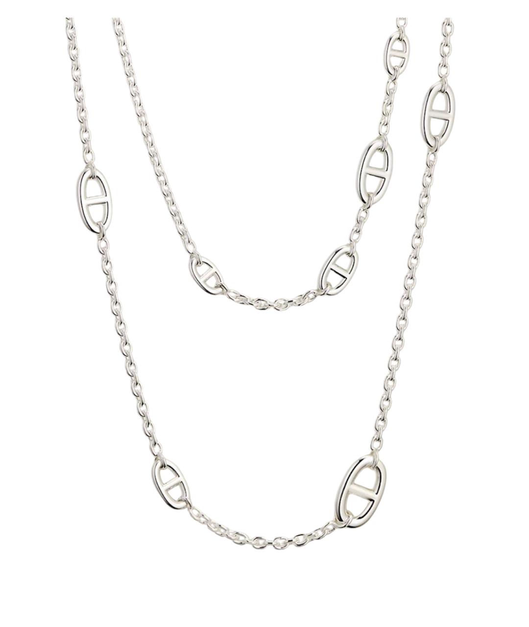 HERMES Серебряное серебряное колье, фото 1