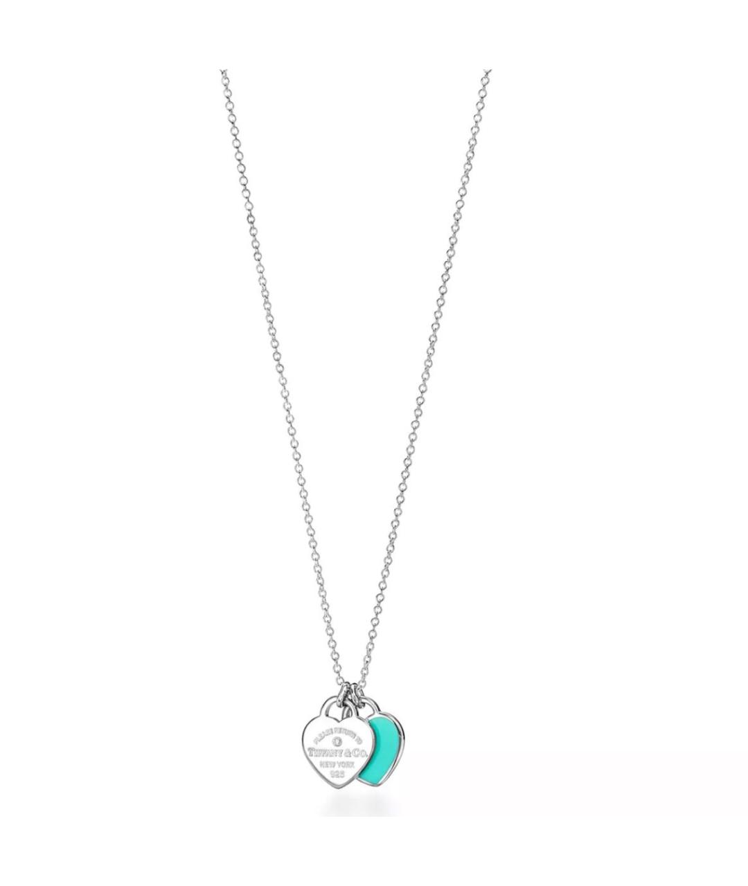 TIFFANY&CO Бирюзовое серебряное колье, фото 4