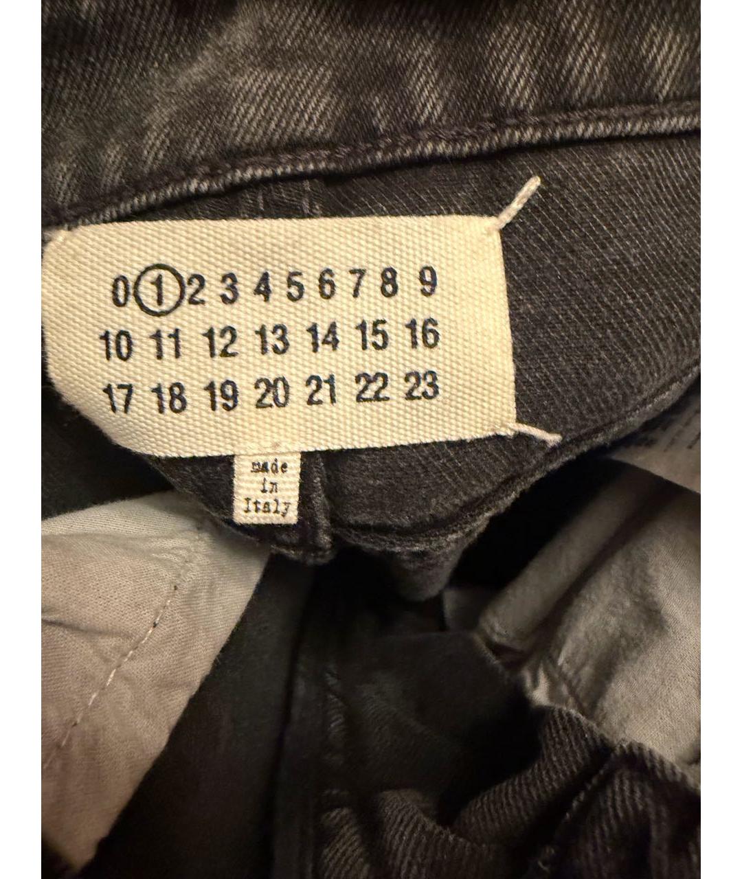 MAISON MARGIELA Черные хлопковые прямые джинсы, фото 2