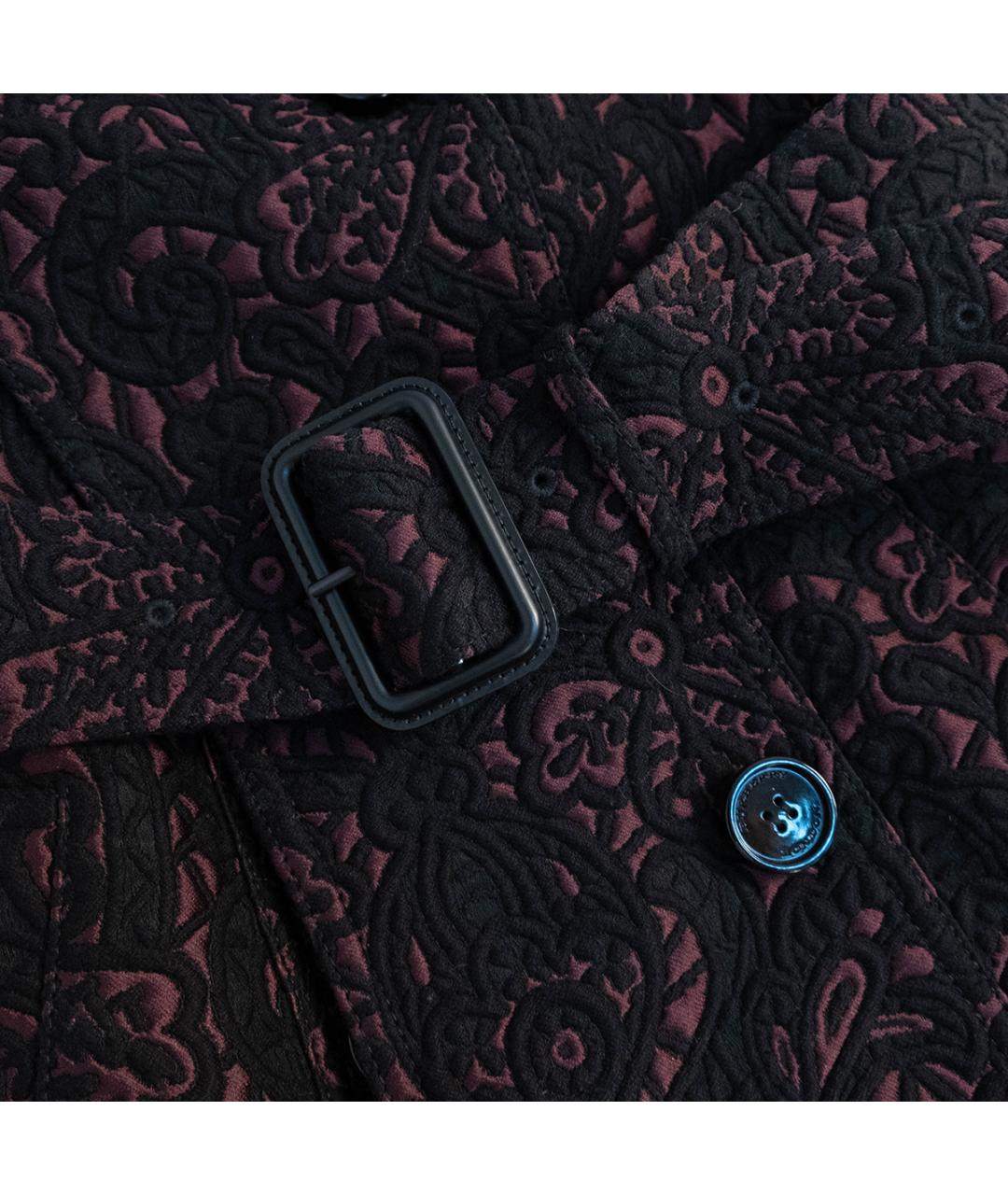 BURBERRY Фиолетовый хлопковый тренч/плащ, фото 5