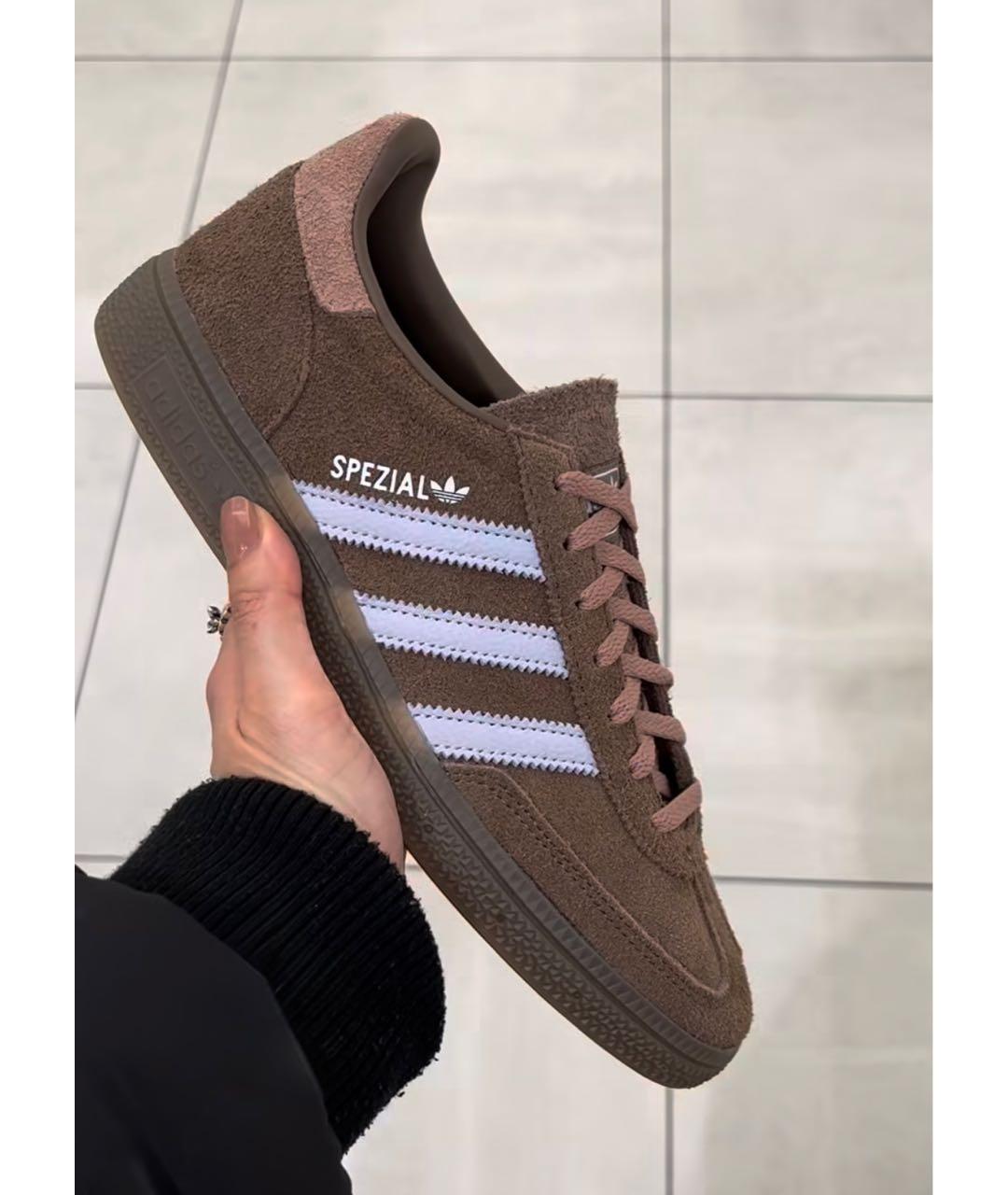 ADIDAS Коричневые замшевые кеды, фото 2