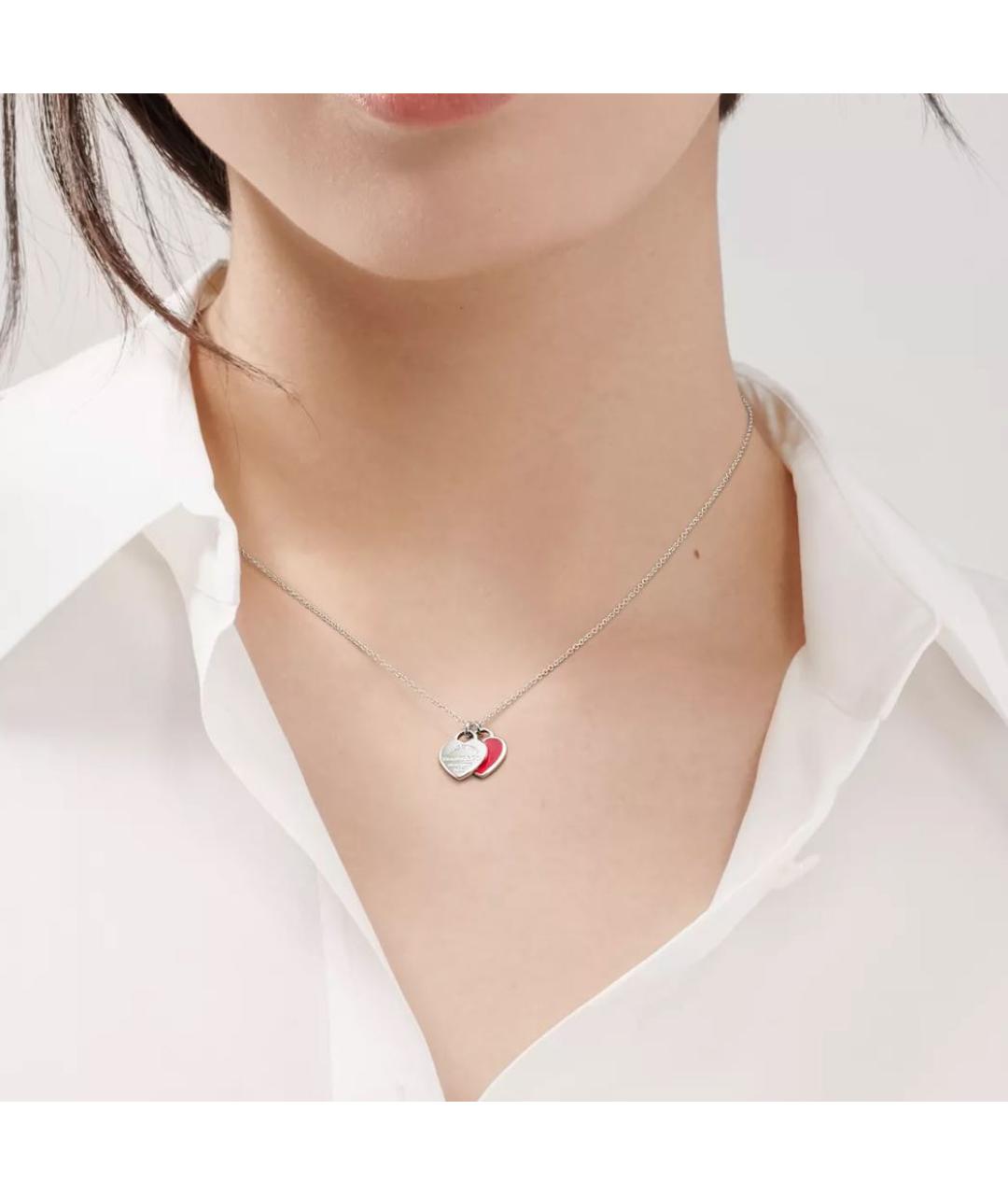 TIFFANY&CO Красное серебряное колье, фото 2