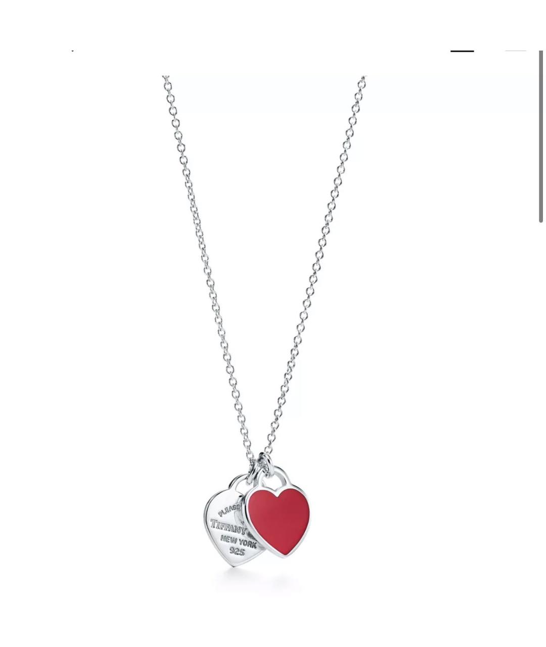 TIFFANY&CO Красное серебряное колье, фото 4