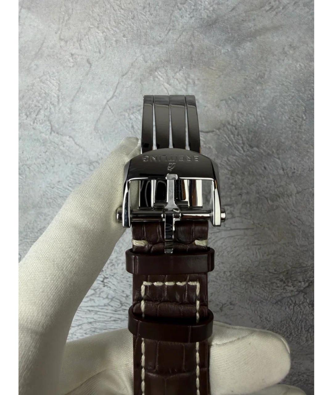 BREITLING Коричневые часы из розового золота, фото 6