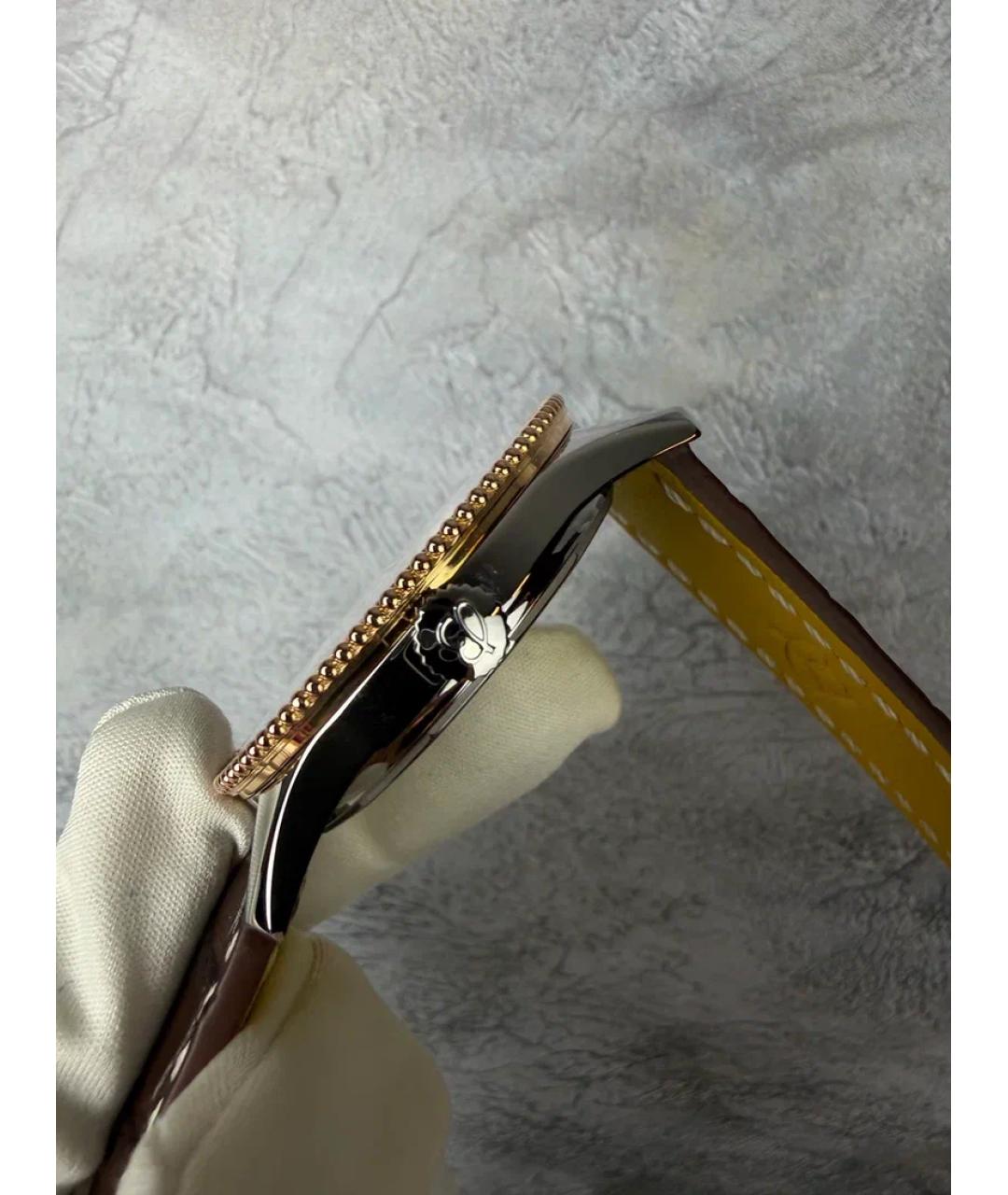 BREITLING Коричневые часы из розового золота, фото 4