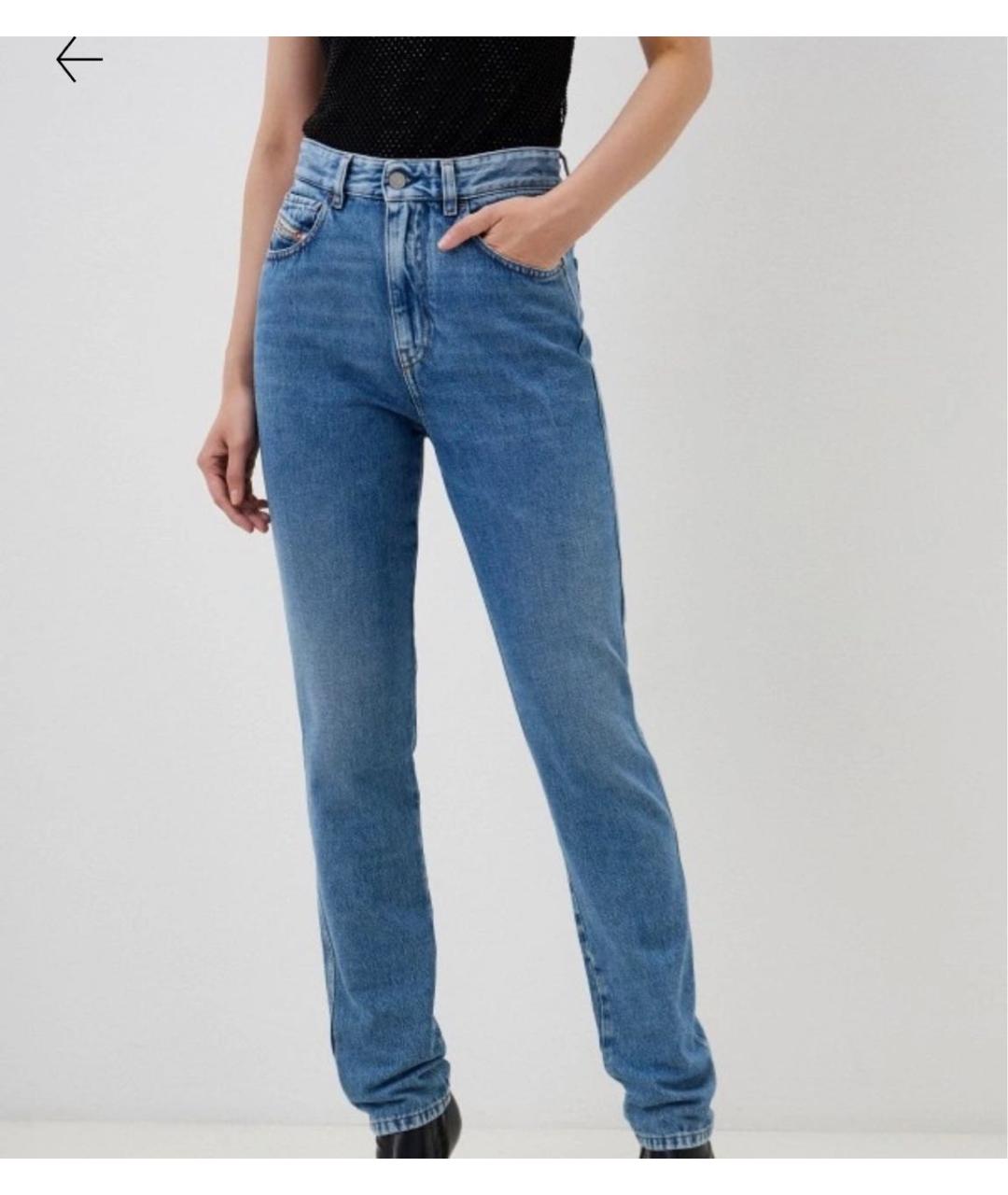 DIESEL Синие хлопковые прямые джинсы, фото 5