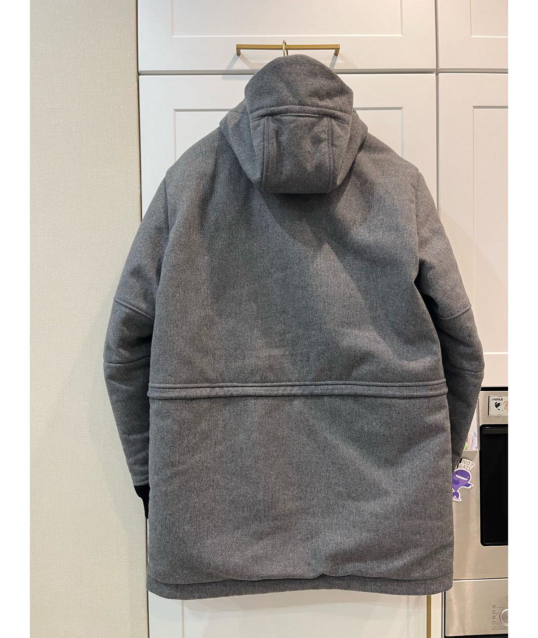 STONE ISLAND Серое шерстяное пальто, фото 2