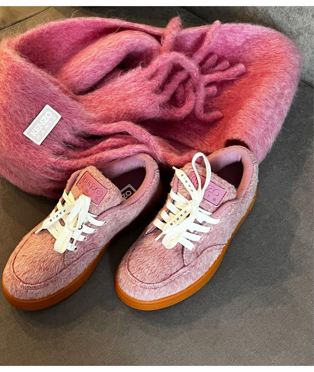 KENZO Розовые кеды, фото 8