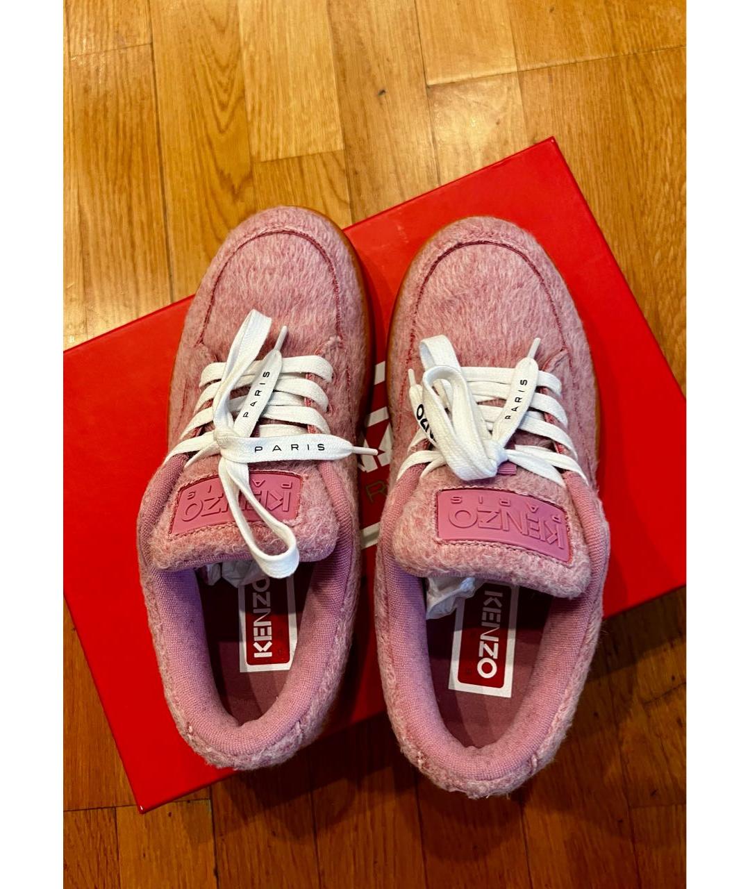 KENZO Розовые кеды, фото 3
