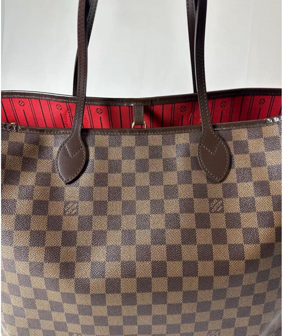 LOUIS VUITTON Коричневая сумка тоут, фото 8