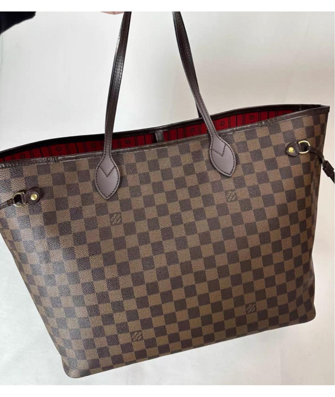 LOUIS VUITTON Коричневая сумка тоут, фото 4