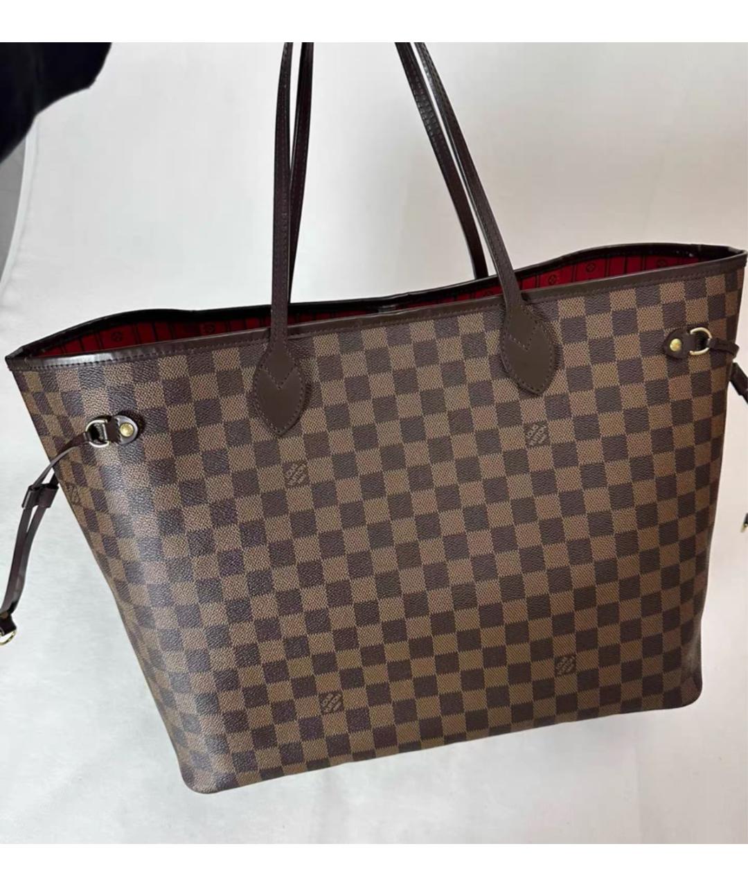 LOUIS VUITTON Коричневая сумка тоут, фото 3