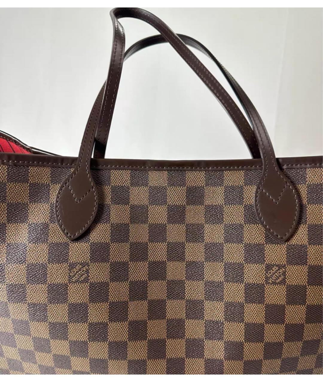 LOUIS VUITTON Коричневая сумка тоут, фото 7