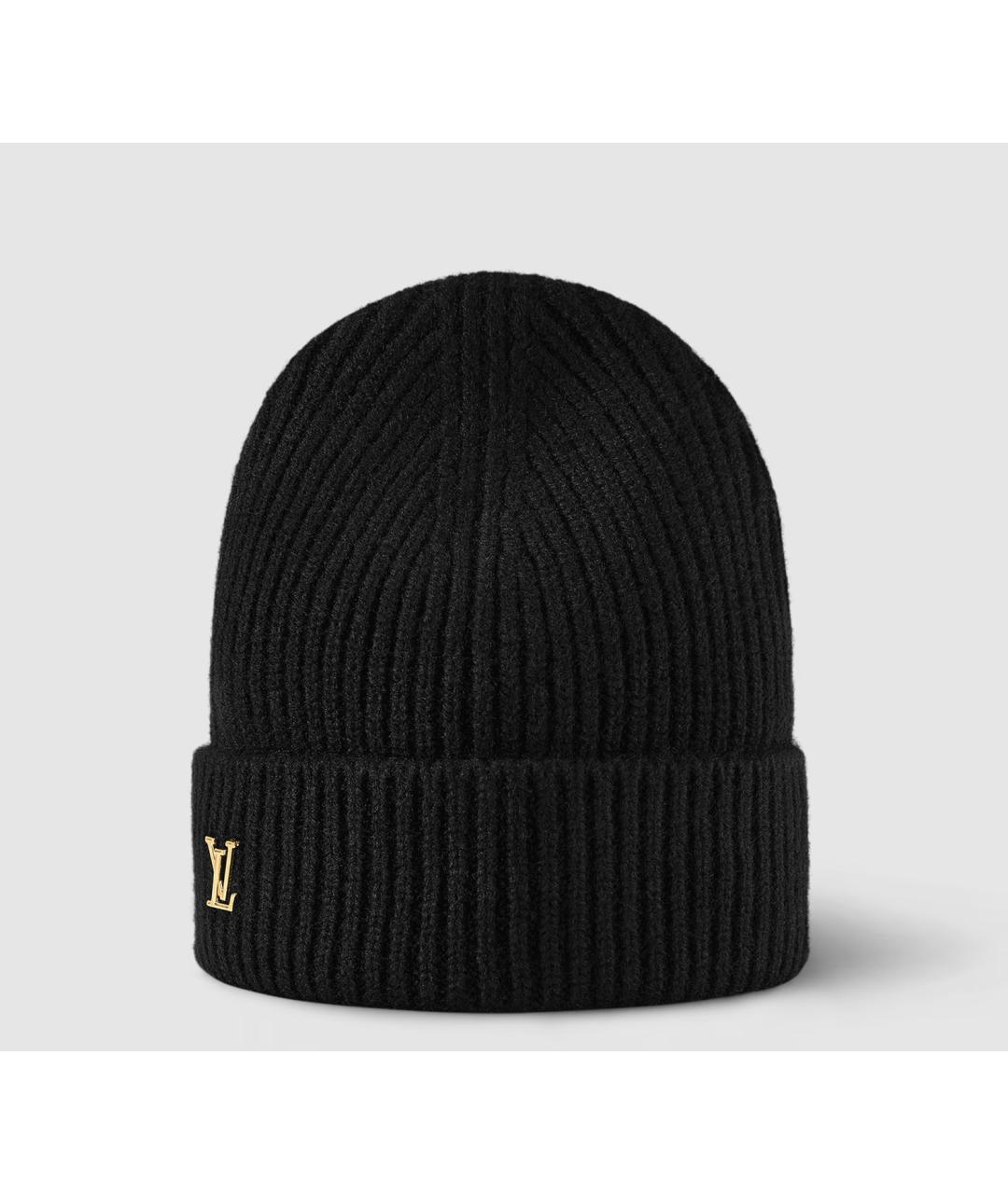 LOUIS VUITTON Черная кашемировая шапка, фото 4