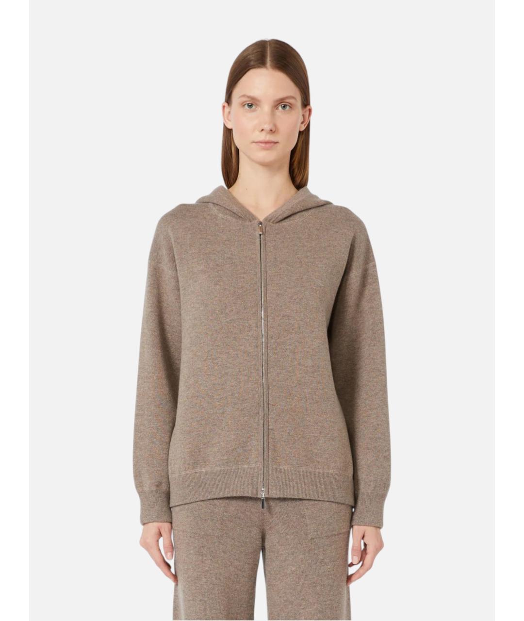 'S MAX MARA Коричневый шерстяной кардиган, фото 4