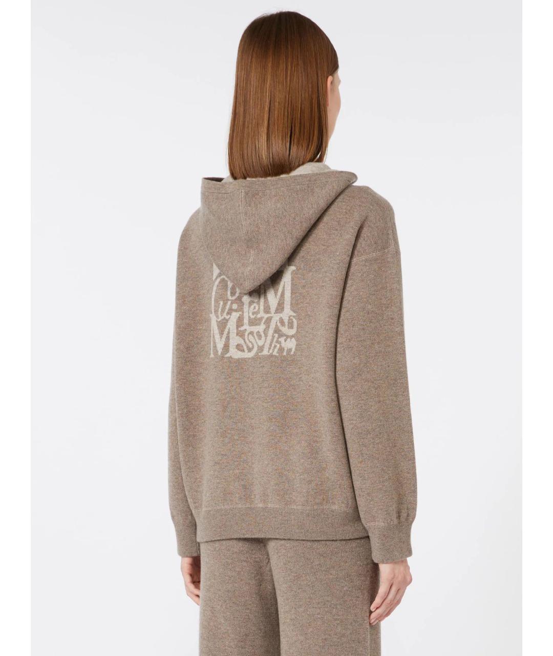 'S MAX MARA Коричневый шерстяной кардиган, фото 2