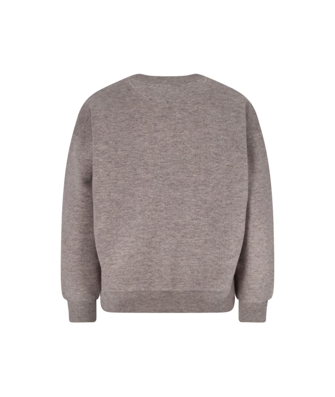 'S MAX MARA Серый шерстяной джемпер / свитер, фото 2