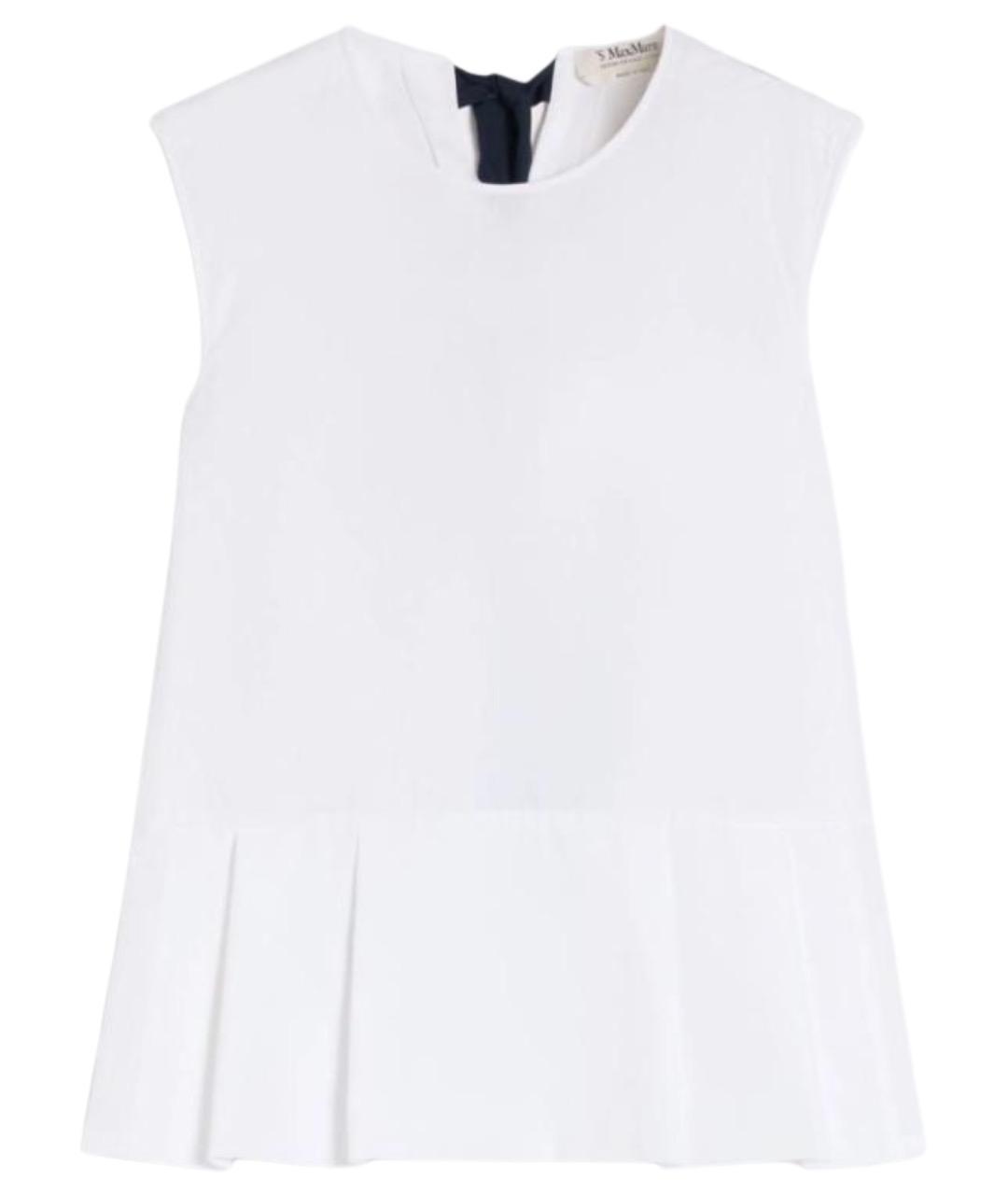 'S MAX MARA Белая хлопковая блузы, фото 1