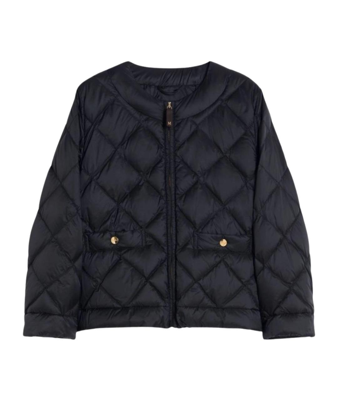 'S MAX MARA Черный полиамидовый пуховик, фото 1