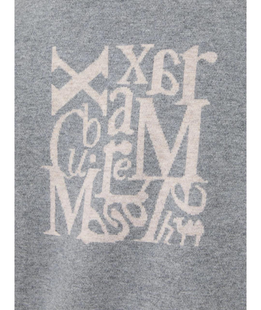 'S MAX MARA Серый шерстяной кардиган, фото 5