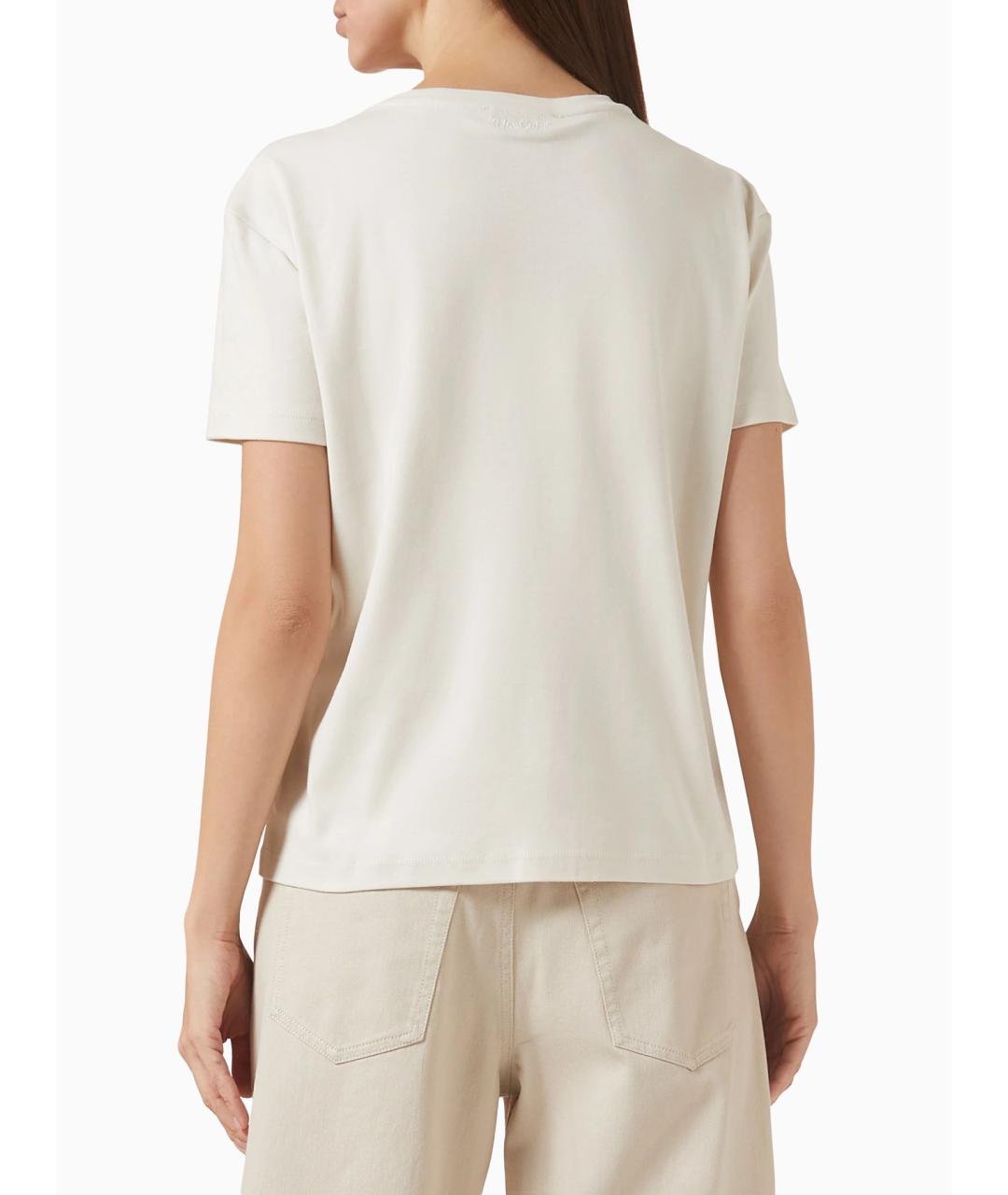 'S MAX MARA Хлопковая футболка, фото 4