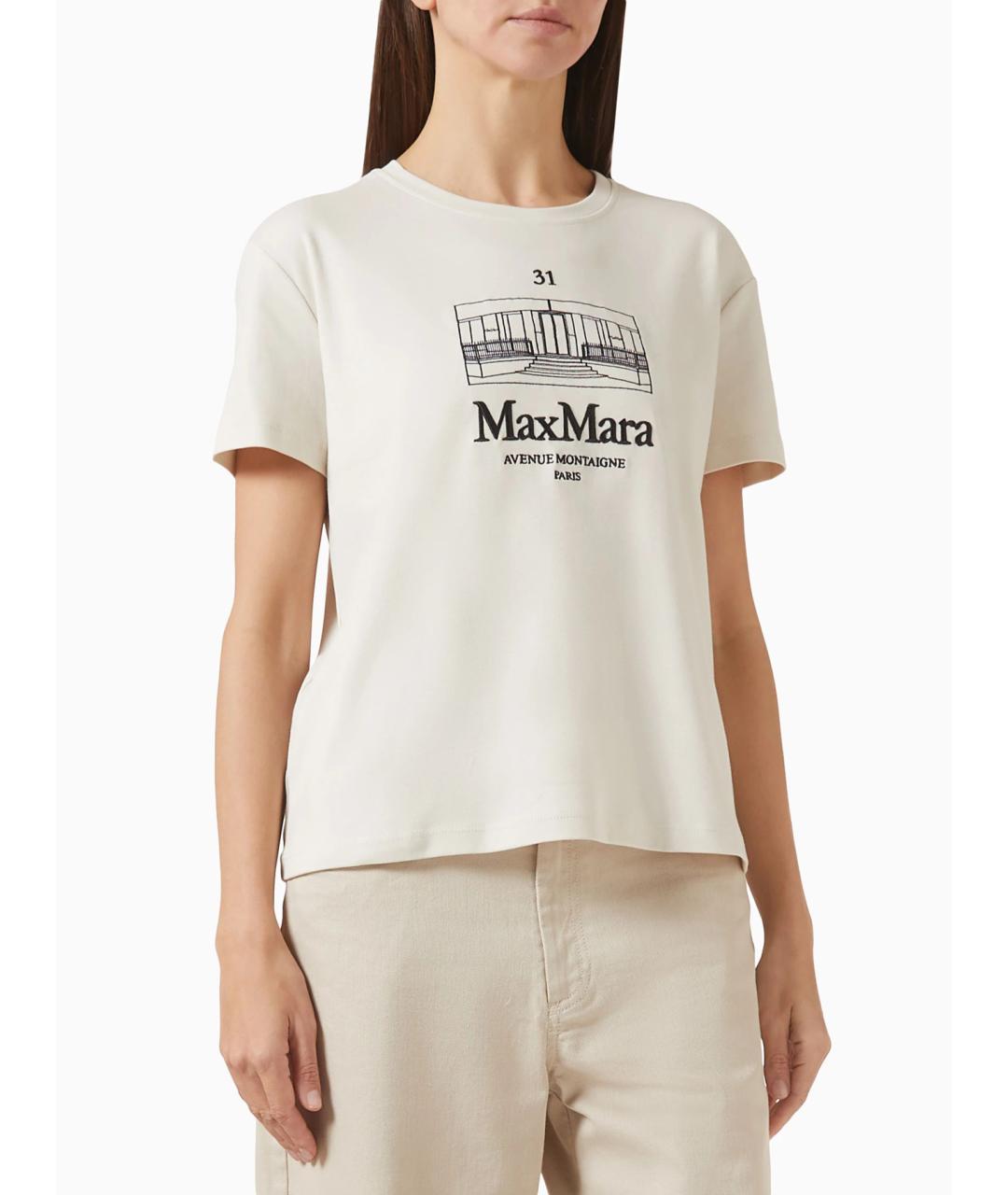 'S MAX MARA Хлопковая футболка, фото 2