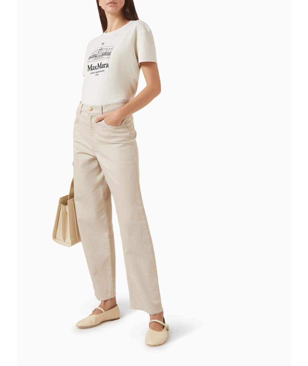 'S MAX MARA Хлопковая футболка, фото 3