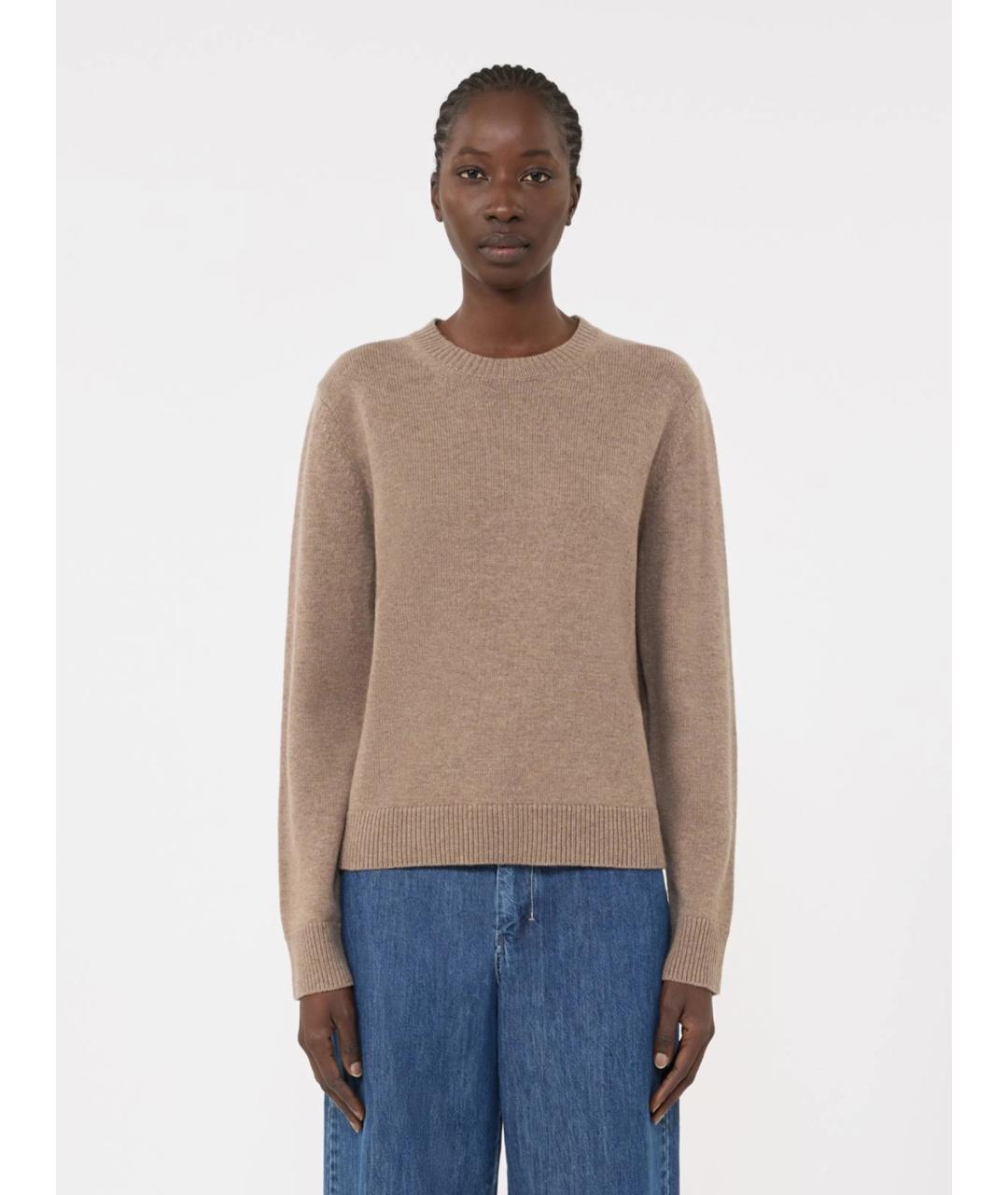 'S MAX MARA Коричневый шерстяной джемпер / свитер, фото 3