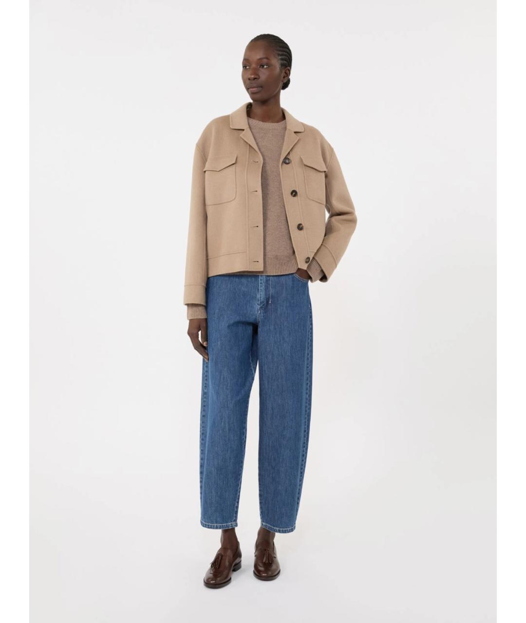 'S MAX MARA Коричневый шерстяной джемпер / свитер, фото 2