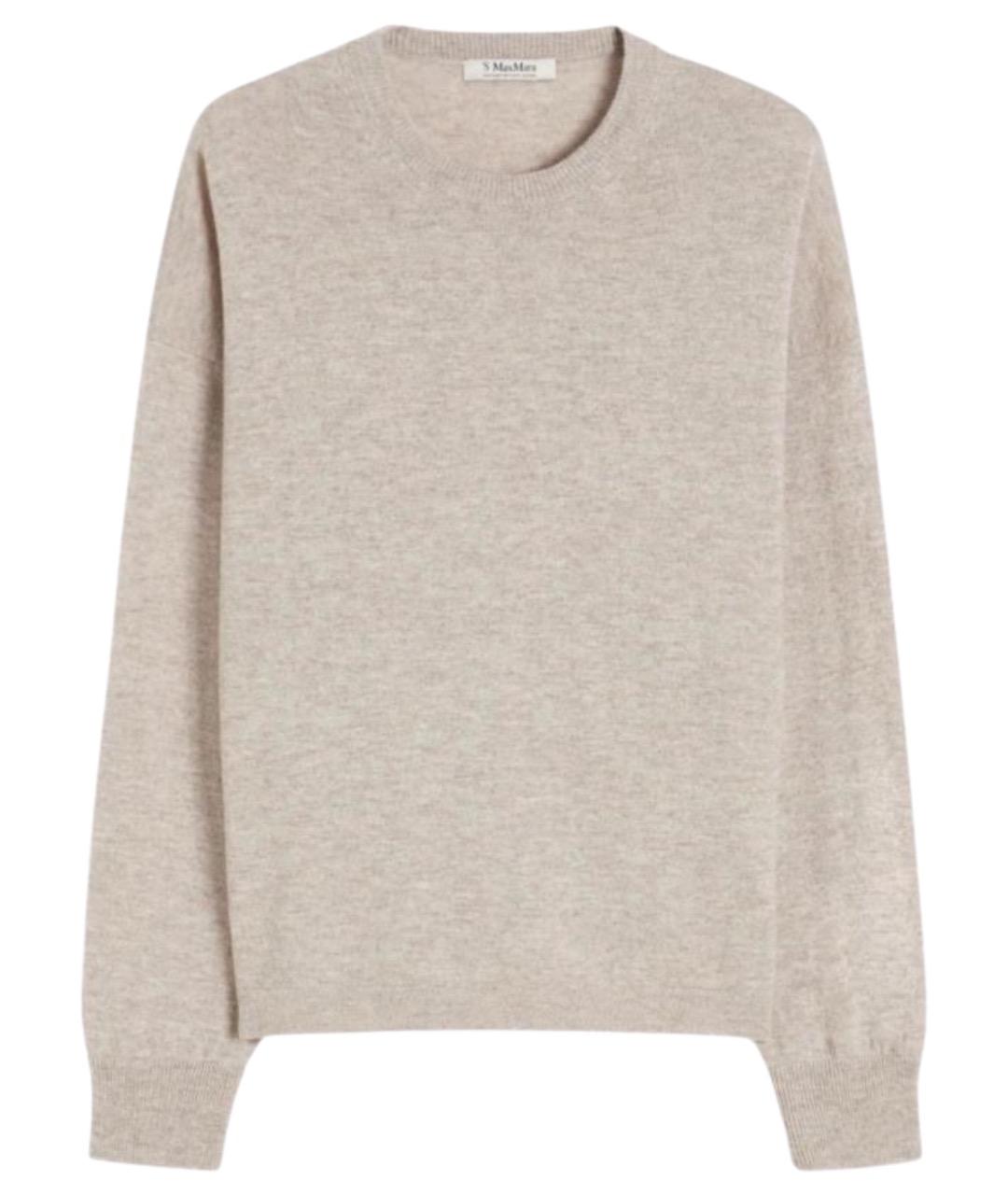 'S MAX MARA Коричневый шерстяной джемпер / свитер, фото 1