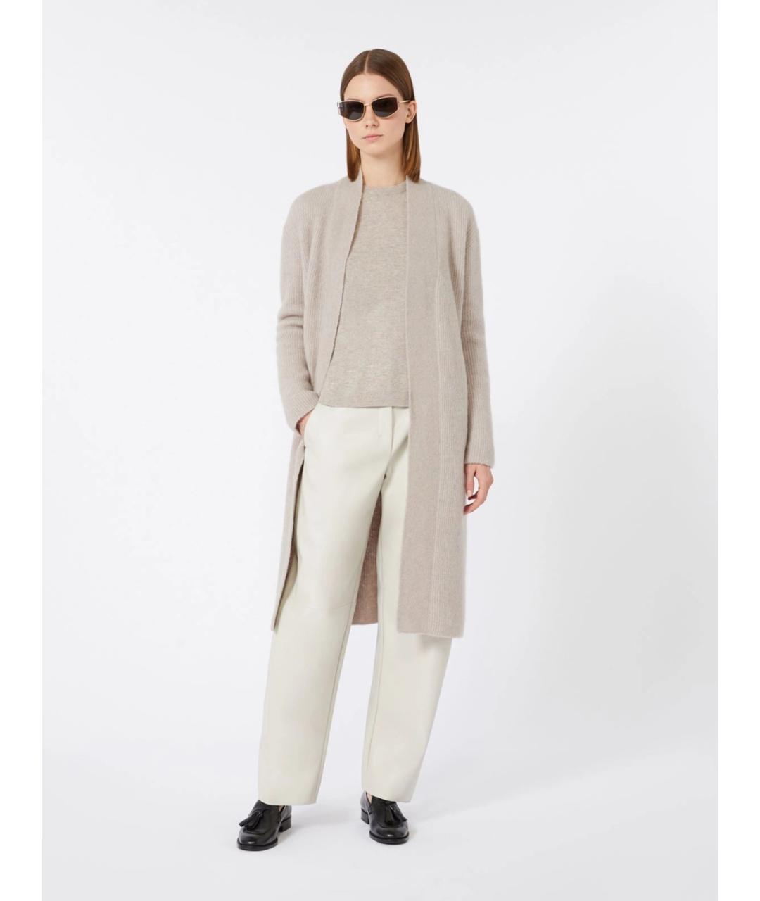 'S MAX MARA Коричневый шерстяной джемпер / свитер, фото 2