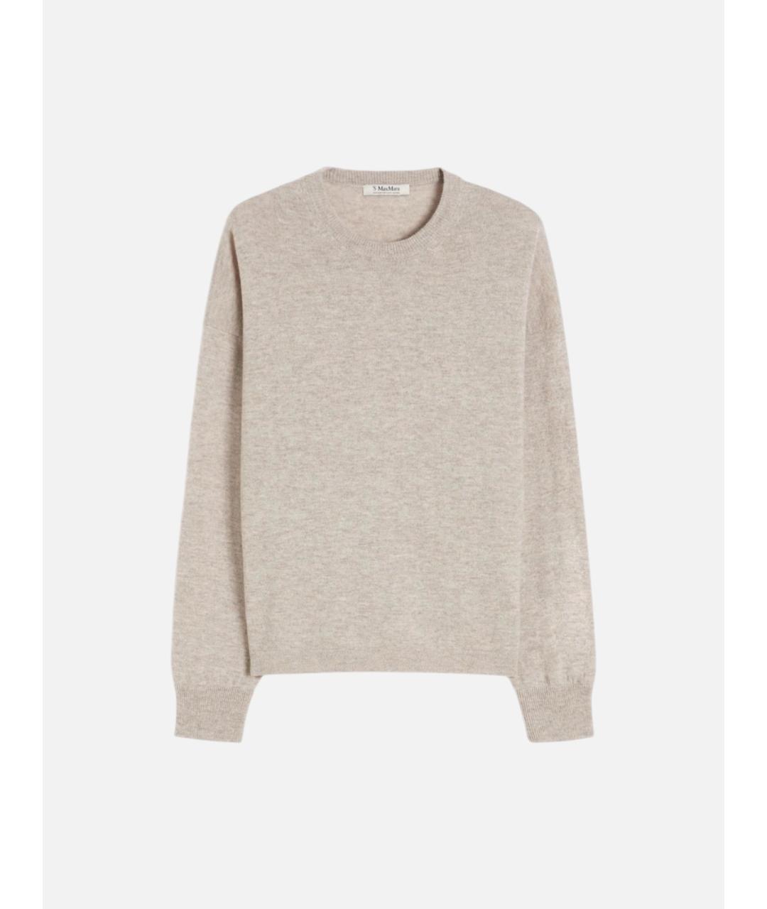'S MAX MARA Коричневый шерстяной джемпер / свитер, фото 5