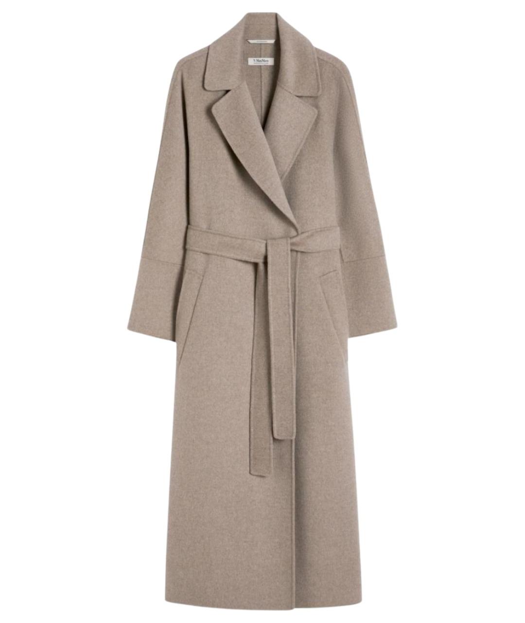 'S MAX MARA Серое шерстяное пальто, фото 1