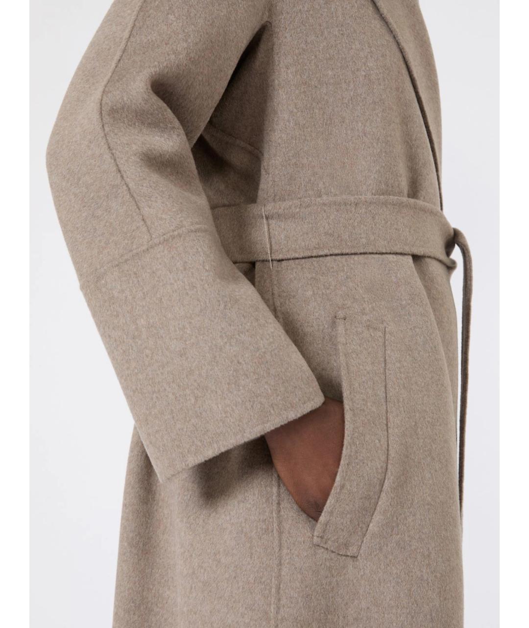 'S MAX MARA Серое шерстяное пальто, фото 5