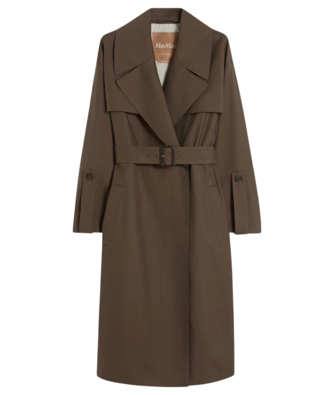 'S MAX MARA Коричневый хлопковый тренч/плащ, фото 1