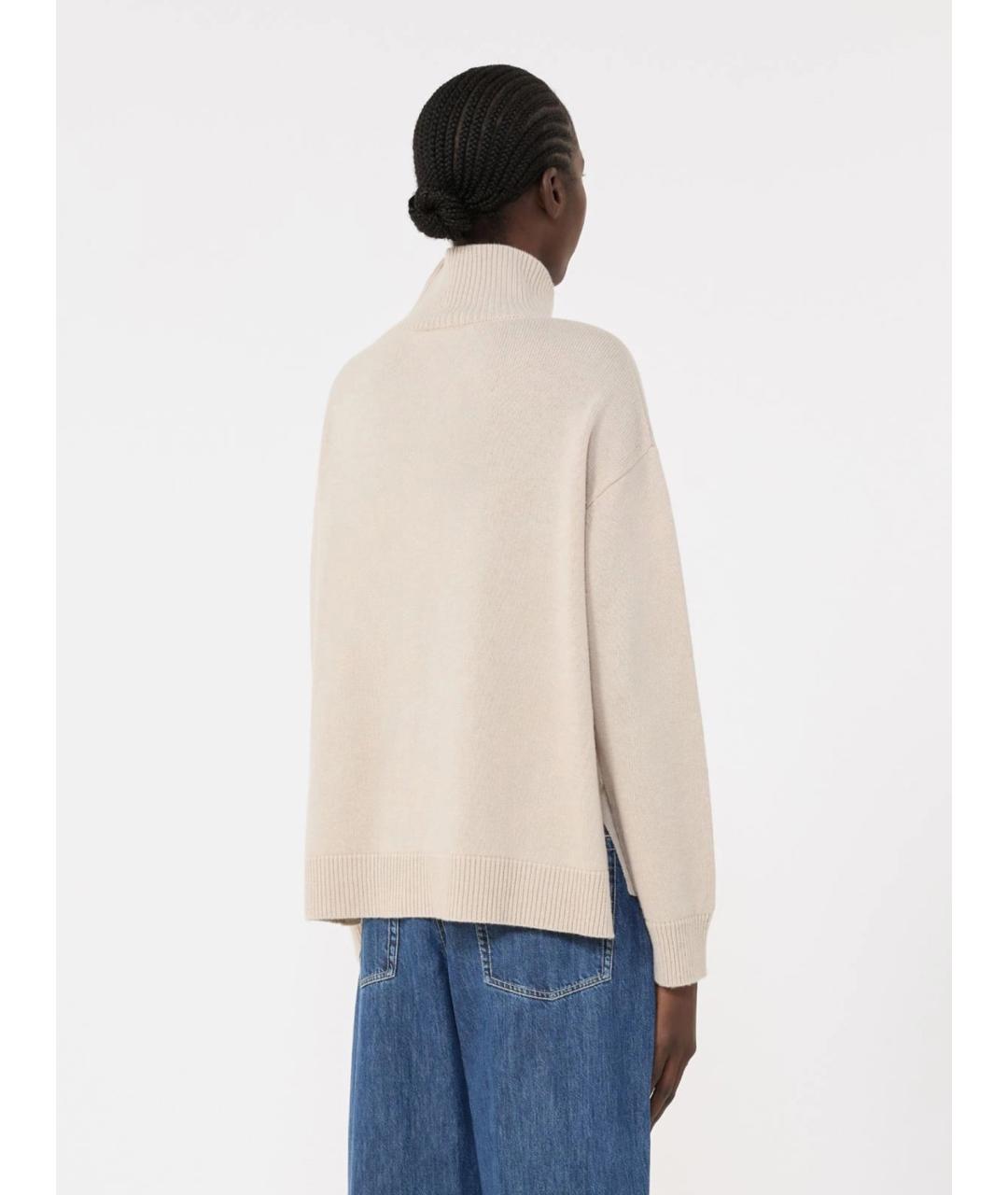 'S MAX MARA Коричневый шерстяной джемпер / свитер, фото 4