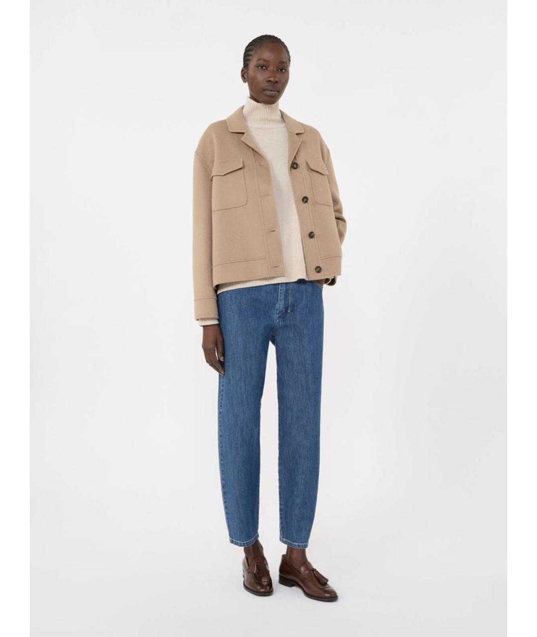 'S MAX MARA Коричневый шерстяной джемпер / свитер, фото 2