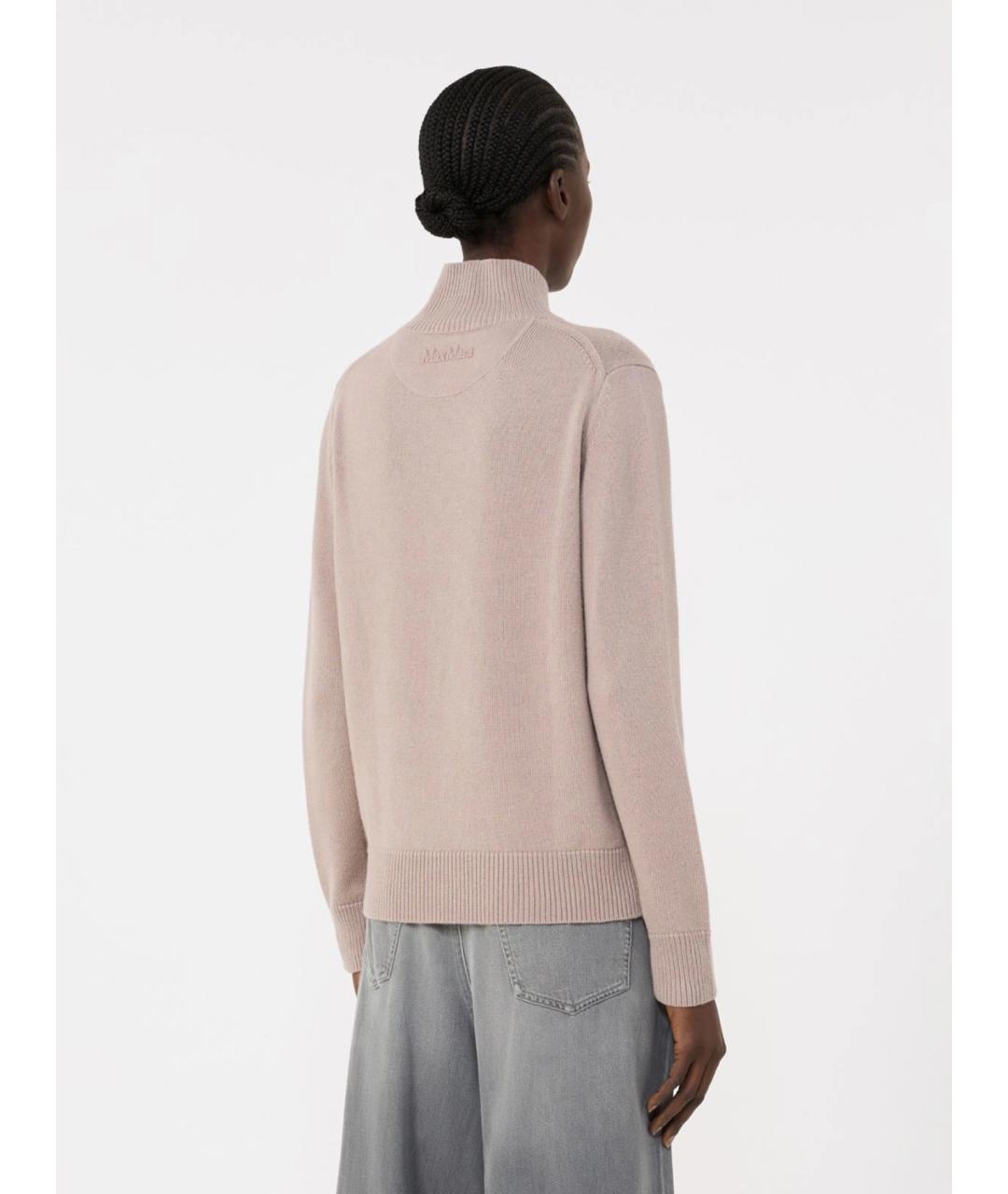 'S MAX MARA Розовая шерстяная водолазка, фото 4