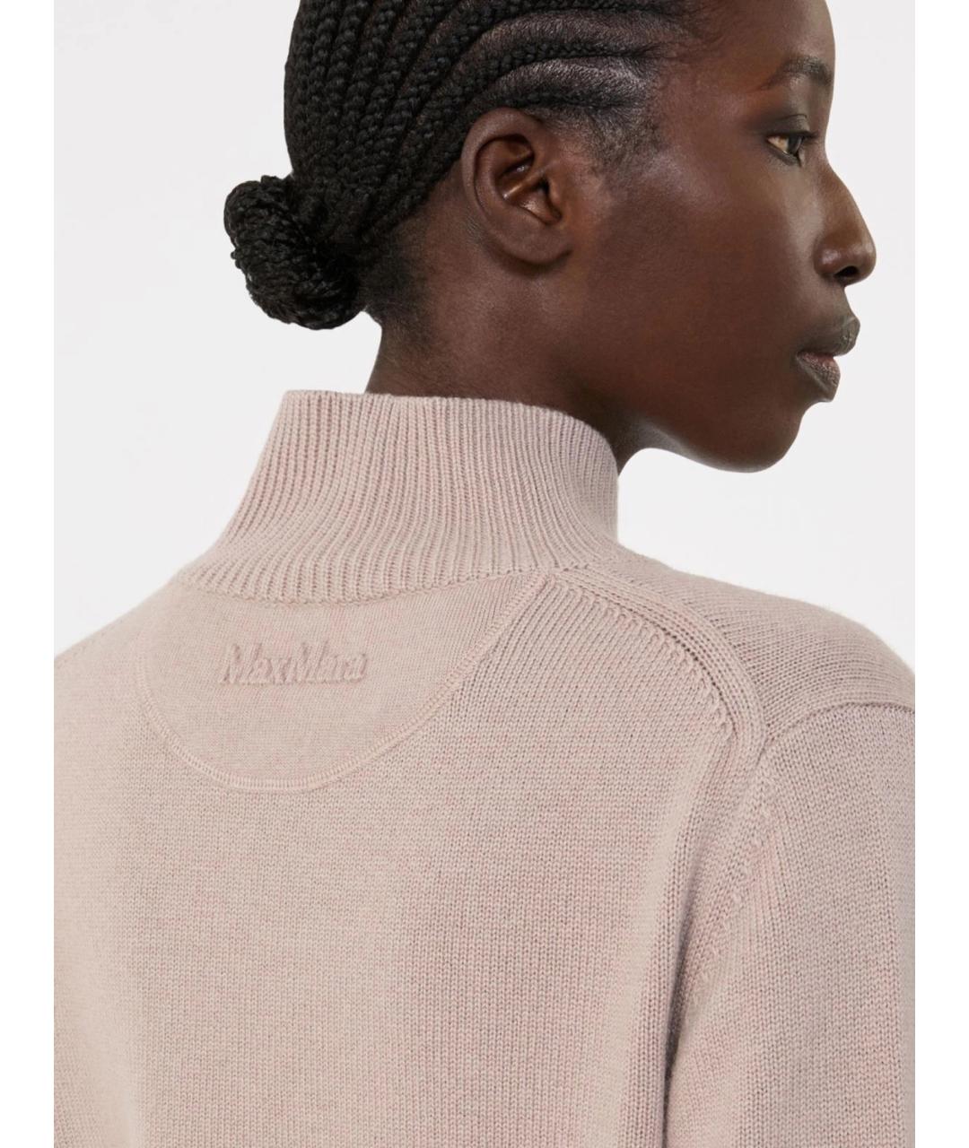 'S MAX MARA Розовая шерстяная водолазка, фото 5