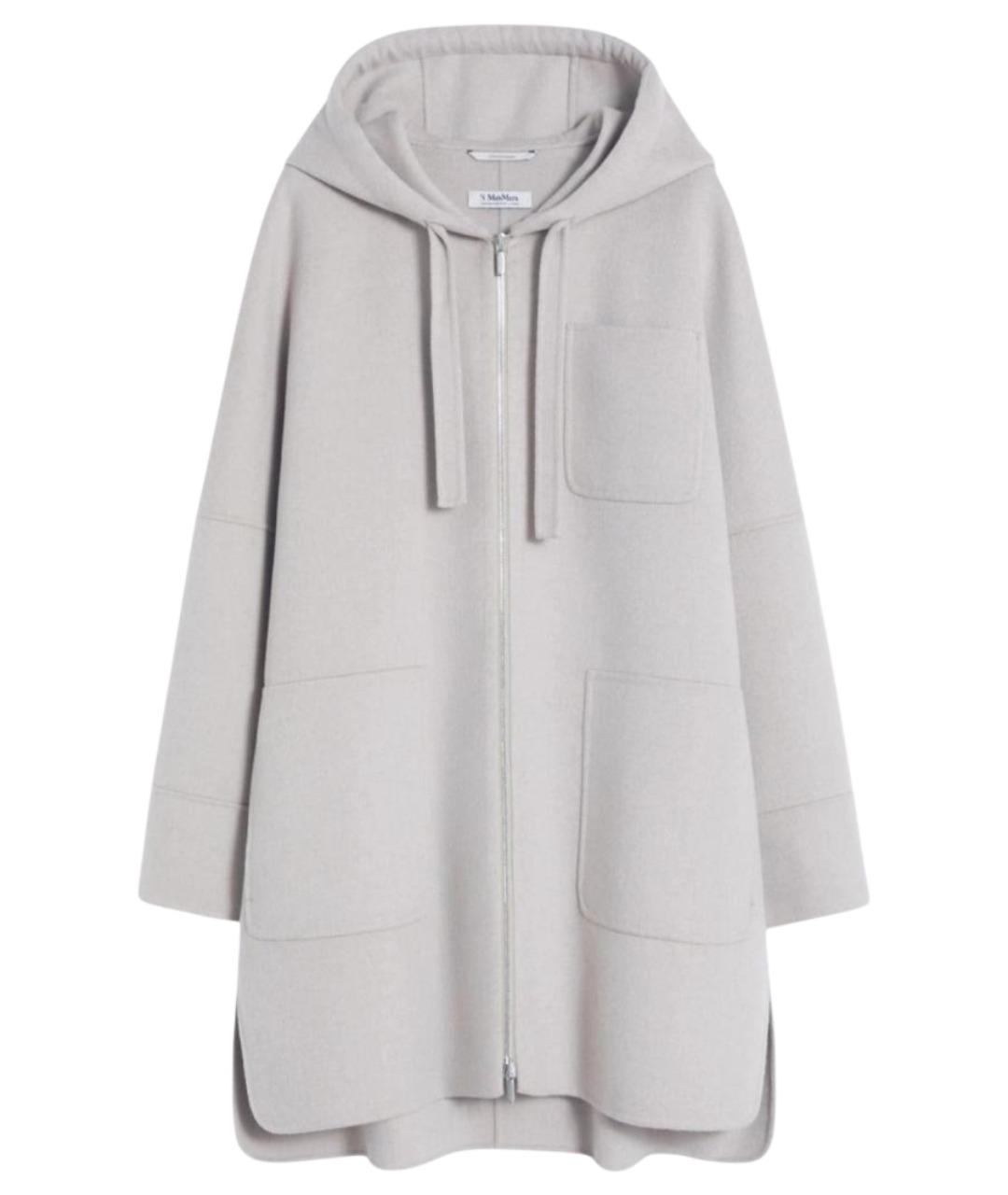 'S MAX MARA Серое шерстяное пальто, фото 1