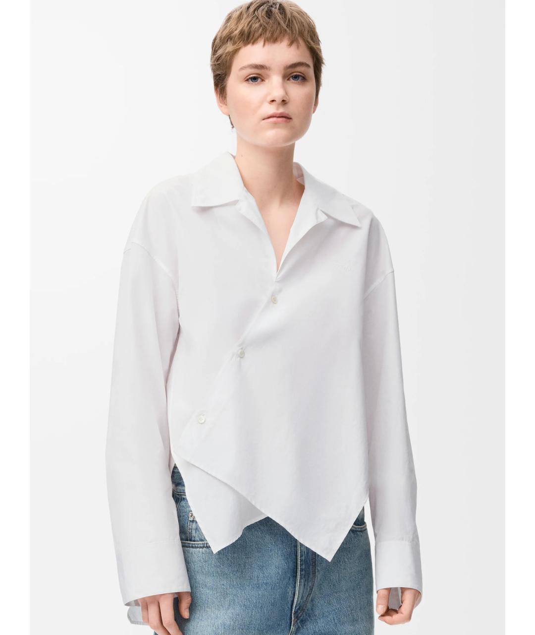 LOEWE Белая хлопковая рубашка, фото 3