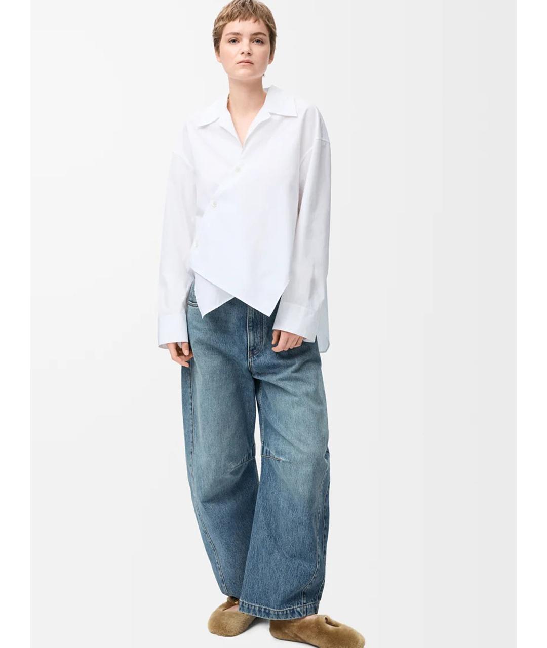 LOEWE Белая хлопковая рубашка, фото 2