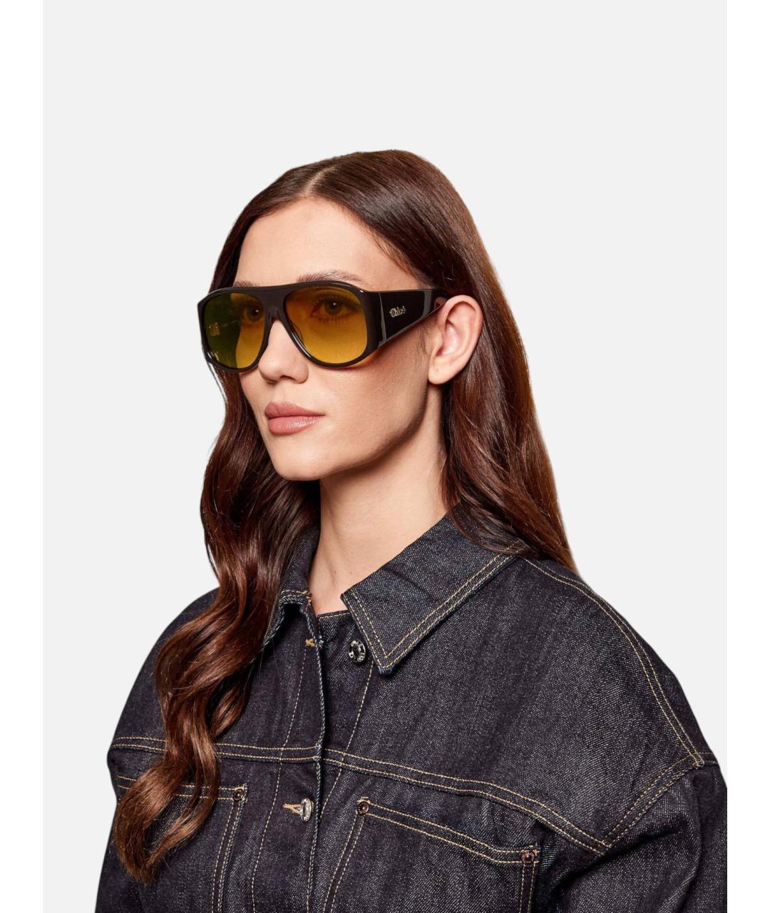 CHLOE Черные солнцезащитные очки, фото 2