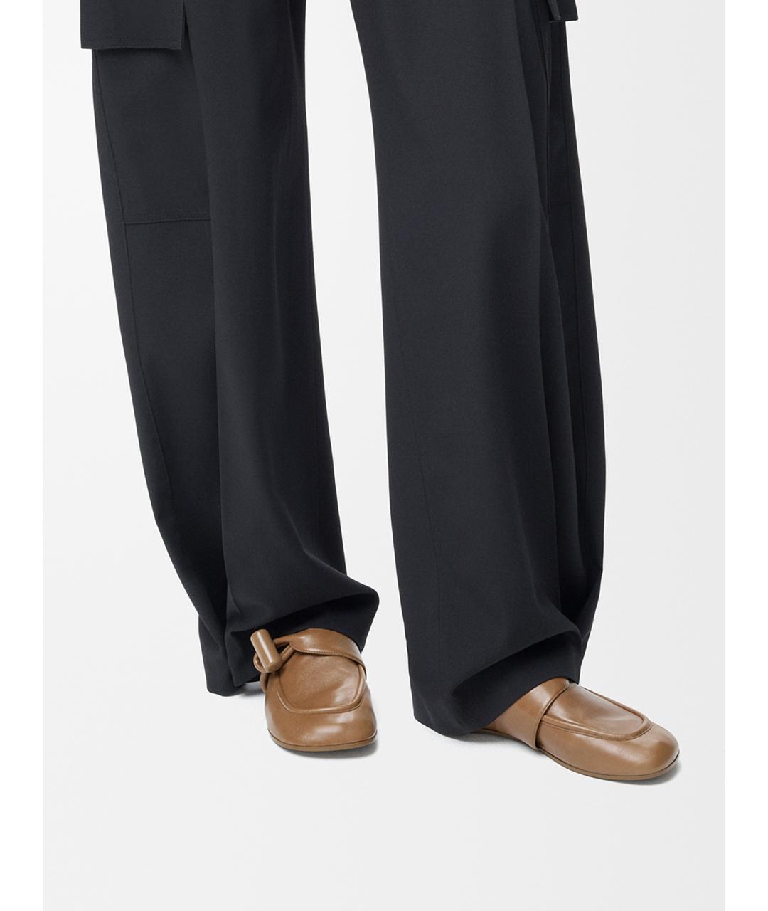 LOEWE Коричневые кожаные лоферы, фото 2