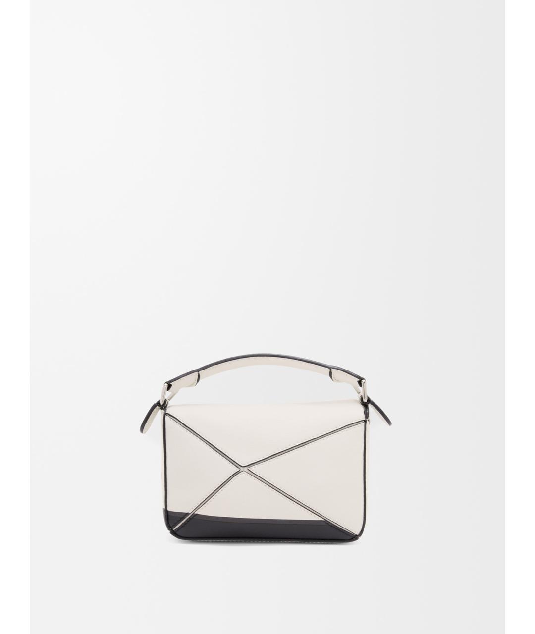 LOEWE Белая кожаная сумка через плечо, фото 5